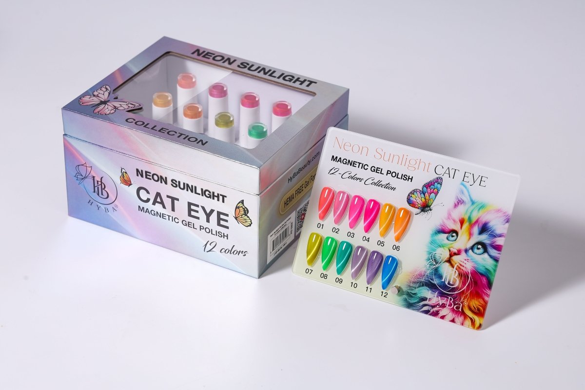 NEON SUNLIGHT Cat Eye Collection - Magnetic Gel Polish - HYBA BEAUTY